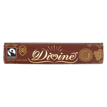 Divine Chocolate Bar - Milk Chocolate - Snack - 1.5 oz Bars - Case of 30