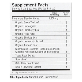 Yogi Muscle Recovery Herbal Tea Green Tea - 16 Tea Bags - Case of 6