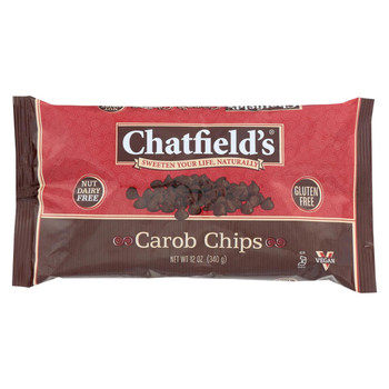 Chatfield's Dairy Free Carob Morsels - Case of 12 - 12 oz