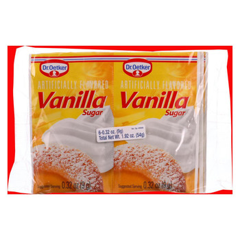 Dr. Oetker Organics Vanilla Sugar - Artifically Flavored - 1.92 oz - Case of 12