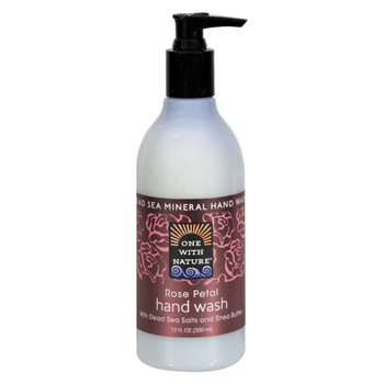 One With Nature Dead Sea Hand Wash - Rose - 12 oz