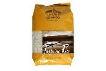 Lotus Foods Organic Brown Jasmine Rice - Single Bulk Item - 25LB
