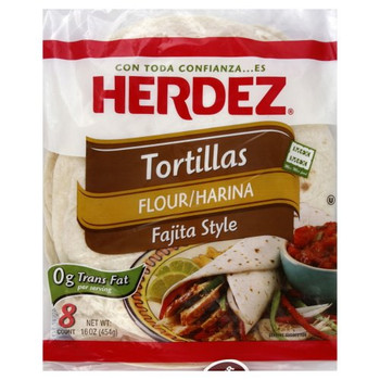 Herdez Tortillas Flour - Fajita Style - Case of 12 - 16 oz. Herdez Tortillas Flour - Fajita Style - Case of 12 - 16 oz.