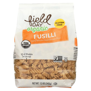 Field Day - Pasta Og2 Fusilli Br Rice - CS of 12-12 OZ Field Day - Pasta Og2 Fusilli Br Rice - CS of 12-12 OZ