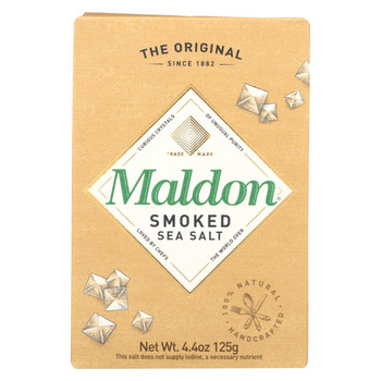 Maldon Flakes - Smoked Sea Salt - Case of 6 - 4.4 oz.