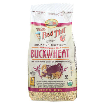 Bob's Red Mill - Organic Gluten Free Buckwheat Groats - 16 oz - Case of 4