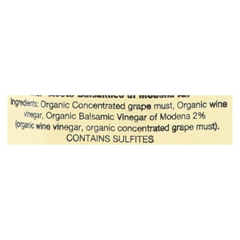 De Nigris - 100% Organic Vinegar - Balsamic White - Case of 6 - 8.5 fl oz