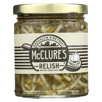 Mcclure's Pickles Relish - Garlic - Case of 6 - 9 oz Mcclure's Pickles Relish - Garlic - Case of 6 - 9 oz