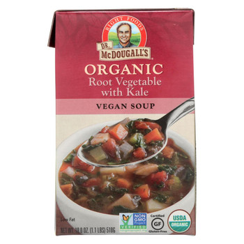 Dr. McDougall's Organic Lentil Vegetable Soup - Case of 6 - 17.6 oz.