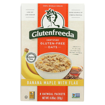 Gluten Freeda Instant Oatmeal - Banana Maple - Case of 8 - 11.05 oz.