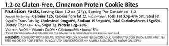 Kay's Naturals Protein Cookie Bites - Cinnamon - Case of 6 - 1.2 oz Kay's Naturals Protein Cookie Bites - Cinnamon - Case of 6 - 1.2 oz