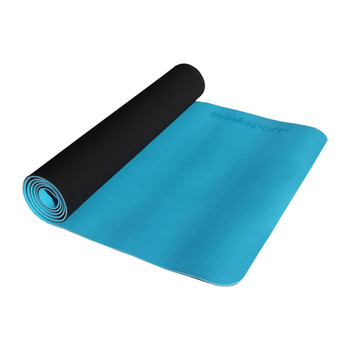 Thinksport Yoga Mat - Black/Bright Blue Thinksport Yoga Mat - Black/Bright Blue