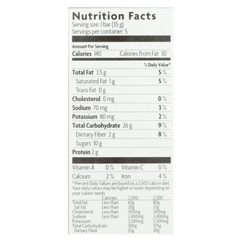 Nature's Path Organic Granola Bar - Dark Chocolate Chip - Case of 6 - 6.2 oz.