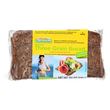 Mestemacher Bread Bread - Three Grain - 17.6 oz - 1 each