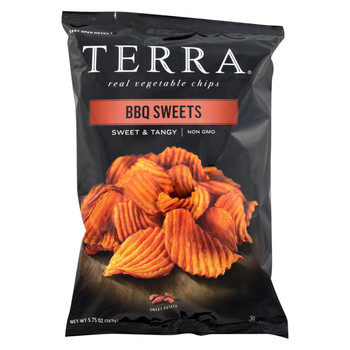 Terra Chips Sweet Potato Chips - BBQ Sweets - Case of 12 - 5.75 oz