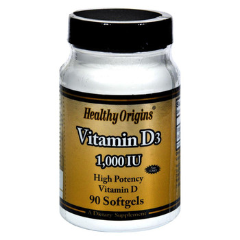 Healthy Origins Vitamin D3 - 1000 IU - 90 softgels