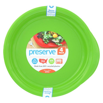 Preserve Everyday Plates - Apple Green - 4 Pack - 9.5 in