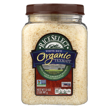 Rice Select Texmati Rice - Organic White - Case of 4 - 32 oz.