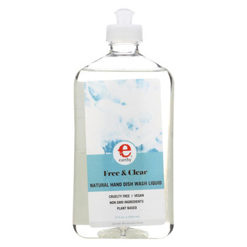 Earthy Free & Clear Liquid Natural Dish Soap - Case of 6 - 17 fl oz