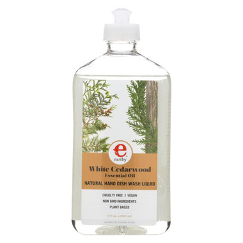 Earthy Dish Liquid - Natural White Cedarwood - Case of 6 - 17 fl oz