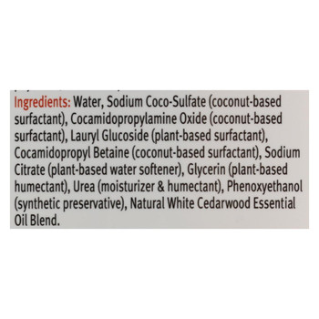 Earthy Dish Liquid - Natural White Cedarwood - Case of 6 - 17 fl oz