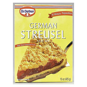 European Gourmet Bakery Cake Mix - German Streusel - Case of 8 - 15 oz