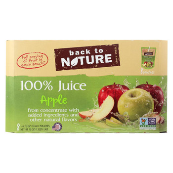 Back To Nature Juice - Apple - Case of 5 - 6 Fl oz.