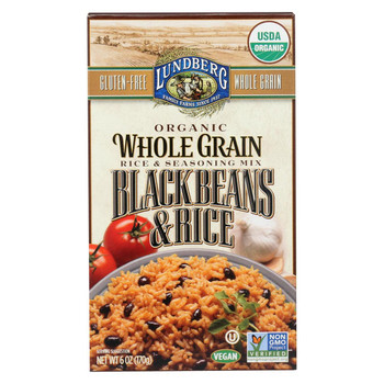 Lundberg Family Farms Organic Whole Grain - Black Beans and Rice - Case of 6 - 6 oz. Lundberg Family Farms Organic Whole Grain - Black Beans and Rice - Case of 6 - 6 oz.