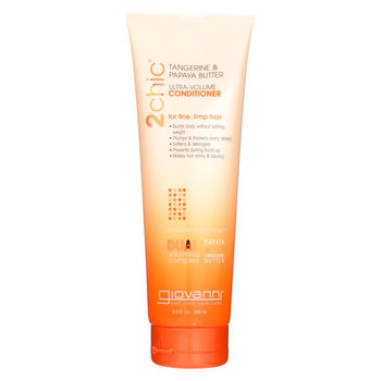 Giovanni Hair Care Products 2chic Conditioner - Ultra-Volume Tangerine and Papaya Butter - 8.5 fl oz