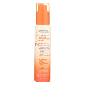 Giovanni Hair Care Products 2chic Conditioning Elixir - Ultra-Volume Tangerine and Papaya Butter - 4 fl oz