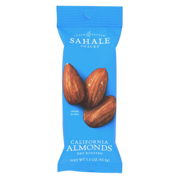 Sahale Snacks California Almonds - Dry Roasted - Sea Salt - 1.5 oz - Case of 9