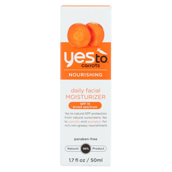 Yes to Carrots Moisturizer - Daily Facial - Nourishing - SPF 15 - 1.7 oz