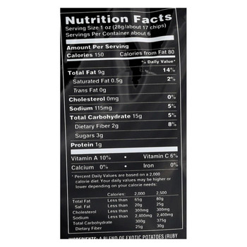 Terra Chips Exotic Potato Chips Sea Salt - Case of 12 - 5.5 oz. Terra Chips Exotic Potato Chips Sea Salt - Case of 12 - 5.5 oz.