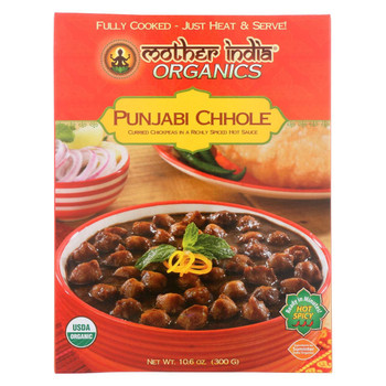 Mother India Organic Punjabi Chhole - 10.6 oz - Case of 6