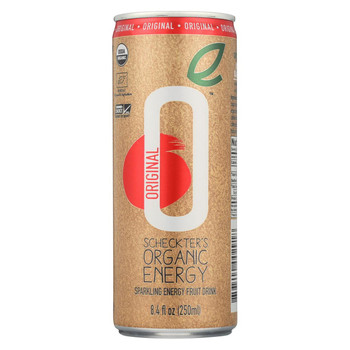 Scheckter's OG Beverages Organic Energy Beverage Original - Case of 12 - 8.4 Fl oz.