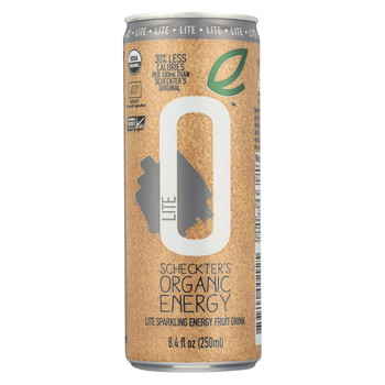 Scheckter's OG Beverages Organic Energy Beverage Lite - Case of 12 - 8.4 Fl oz.