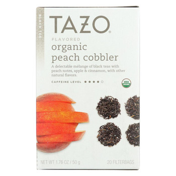 Tazo Tea Organic Tea - Peach Cobbler - Case of 6 - 20 BAG