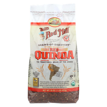 Bob's Red Mill Organic Red Quinoa Grain - 16 oz - Case of 4 Bob's Red Mill Organic Red Quinoa Grain - 16 oz - Case of 4