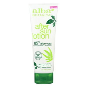 Alba Botanica - After Sun Lotion - 85% Aloe - 8 oz