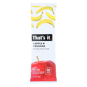 That's It Fruit Bar - Apple and Banana - Case of 12 - 1.2 oz