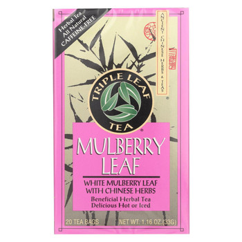 Triple Leaf Tea - Mulberry Leaf - 20 Tea Bags - 1 Case Triple Leaf Tea - Mulberry Leaf - 20 Tea Bags - 1 Case