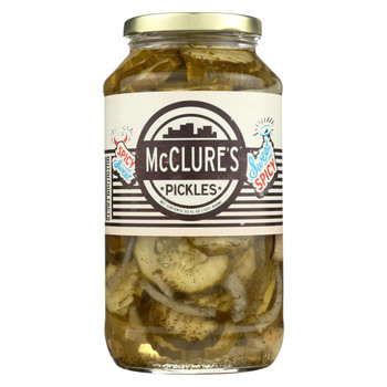 McClure's Pickles Sweet and Spicy Pickles - Case of 6 - 32 oz.