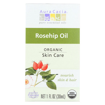 Aura Cacia Skin Care Oil - Organic - Rosehip Oil - 1 fl oz