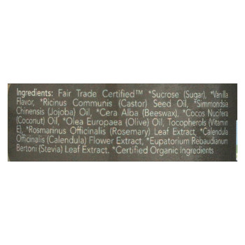 Ecolips Organic Lip Scrub - Vanilla Bean - Case of 6 - 0.5 oz.