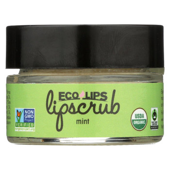 Ecolips Organic Lip Scrub - Mint - Case of 6 - 0.5 oz.