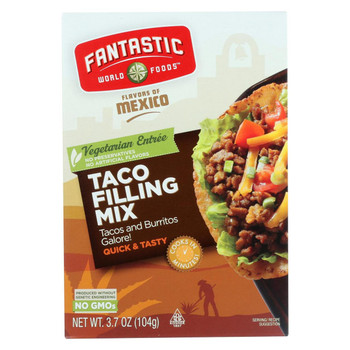 Fantastic World Foods Mix - Taco Filling - 3.7 oz - case of 6 Fantastic World Foods Mix - Taco Filling - 3.7 oz - case of 6