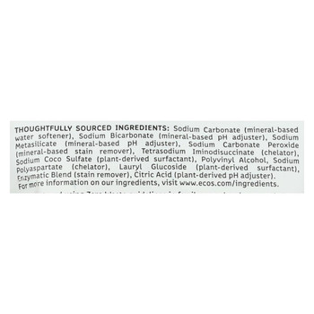 Earth Friendly Laundry Detergent Packs - Ultra Liq Ecos - 20 pods - Free and Clear - 17.98 oz - case of 6