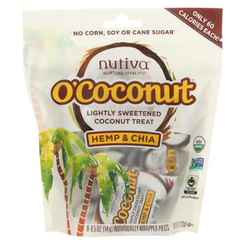 Nutiva OCoconut Snack - Organic - Hemp and Chia - 4 oz - Case of 8