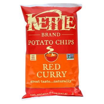 Kettle Brand Potato Chips - Red Curry - Case of 12 - 8.5 oz.