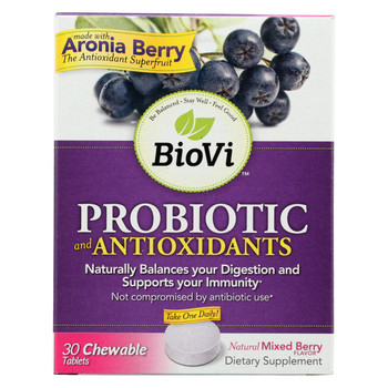BioVi Probiotic - Antioxidant Blend - 30 Chewable Tablets BioVi Probiotic - Antioxidant Blend - 30 Chewable Tablets